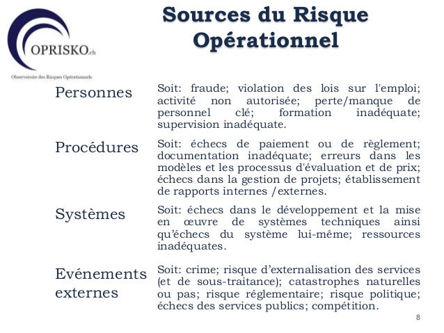 Risques Operationnels Et Le Systeme De Controle Interne Les Limites