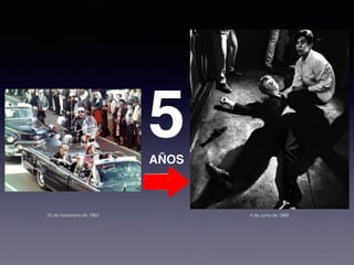 22 de noviembre de 1963
5AÑOS
4 de Junio de 1968
 