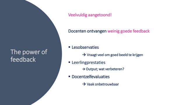 Adrie Visscher en Hannah Bijlsma - Feedback op je leskwaliteit | PPT