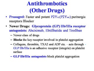 2.1.3 fibrinolytics and antiplatelet drugs | PDF
