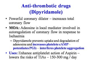 2.1.3 fibrinolytics and antiplatelet drugs | PDF