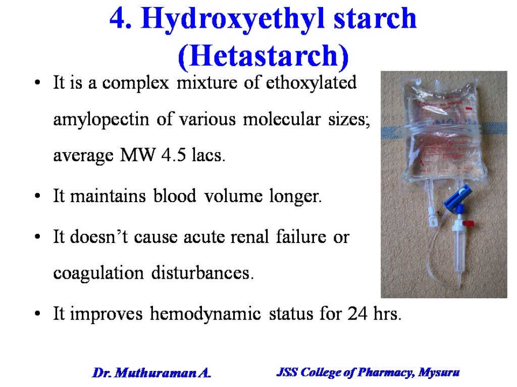 2.1.4 blood and plasma volume expanders