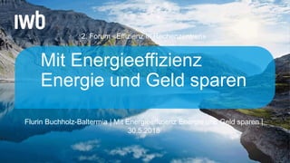Flurin Buchholz-Baltermia | Mit Energieeffizienz Energie und Geld sparen |
30.5.2018
2. Forum «Effizienz in Rechenzentren»
Mit Energieeffizienz
Energie und Geld sparen
 