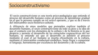 2. ppt constructivismo y sociocontructivismo | PPTX