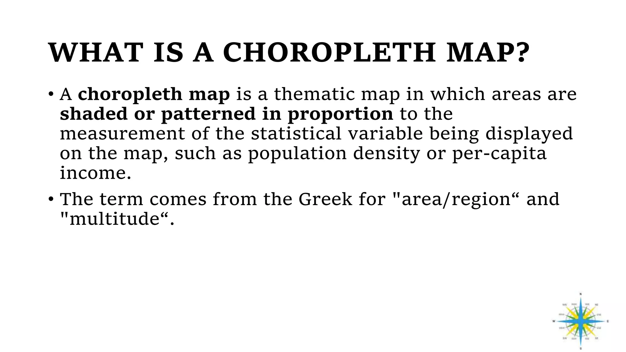 GEOGRAPHIC SKILLS: CHOROPLETH MAPS | PPTX