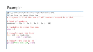 Example
 