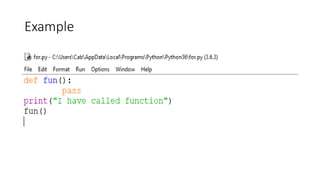 Example
 