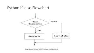 Python if..else Flowchart
 