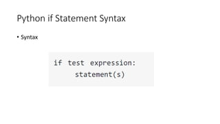 Python Flow Control | PPT