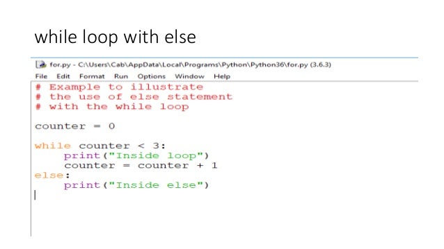 Python Flow Control