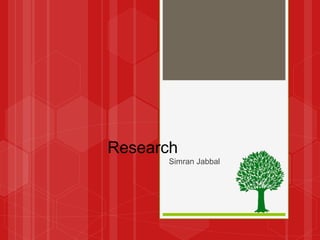 Simran Jabbal
Research
 