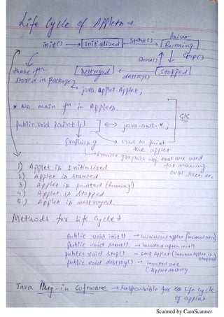 Advanced JAVA Notes | PDF