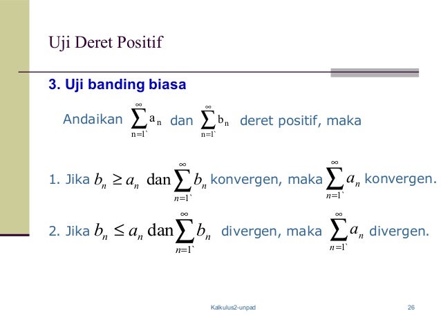 Contoh Soal Dan Pembahasan Deret Konvergen Dan Divergen