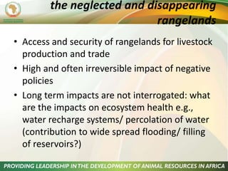 The role of livestock in sustainable development in East Africa