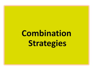 Combination
Strategies
 