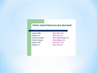 2.b pervoobraznaja i integral