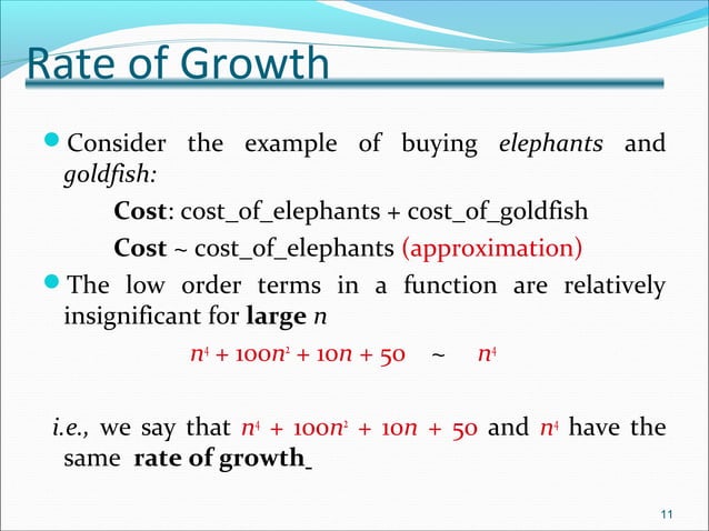 Asymptotic Notation and Complexity | PPT