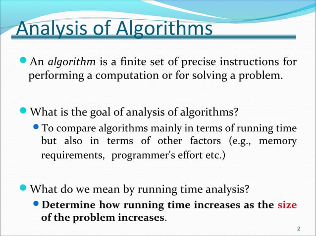 Asymptotic Notation and Complexity | PPT