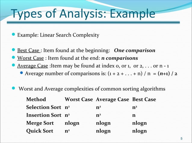 Asymptotic Notation and Complexity | PPT