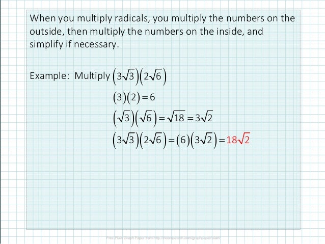 2.3 Simplifying Radicals