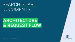© 2018 floragunn GmbH - All Rights Reserved
SEARCH GUARD
ARCHITECTURE
& REQUEST FLOW
DOCUMENTS
 