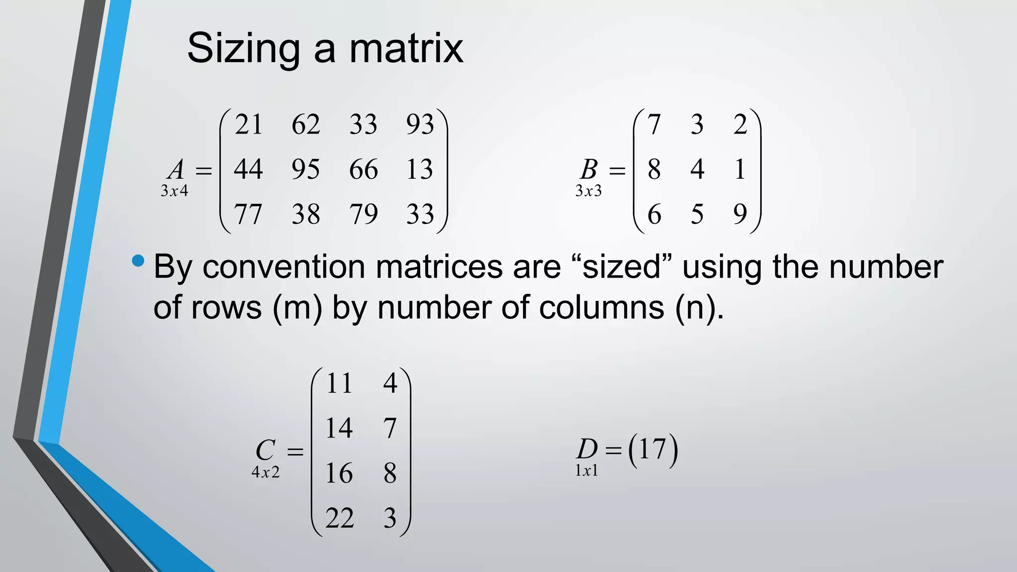 Matrices | PPT