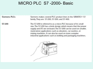 MICRO PLC S7 -2000- Basic
 