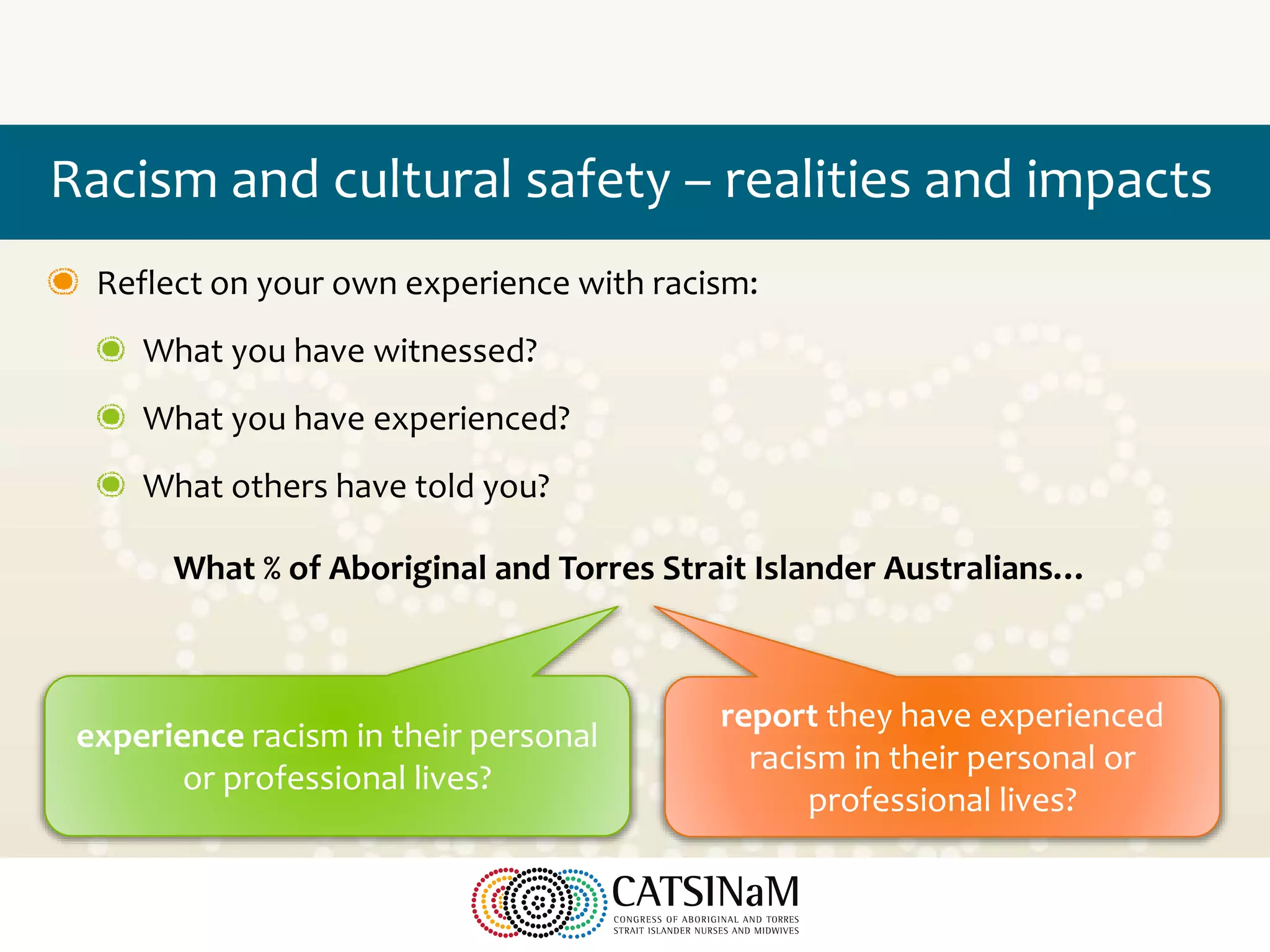 Cultural Safety and Racism | PPTX