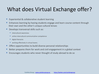 Coimbra Group And Evidence Validated Online Learning Through Virtual