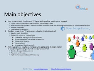 Coimbra Group And Evidence Validated Online Learning Through Virtual