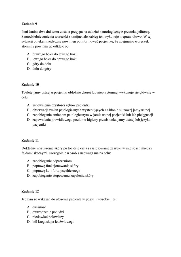 2 1 opiekun medyczny | PDF | Physical Therapy | Wellness