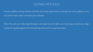 TESTING METHODS
 