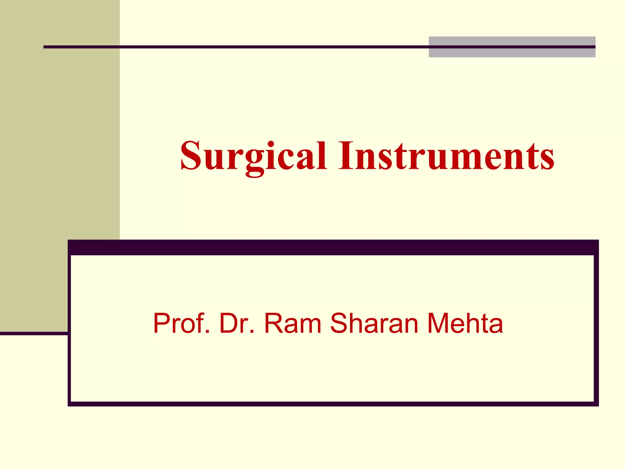 Surgical Instruments Guide PPT