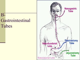 B-
Gastrointestinal
Tubes
 