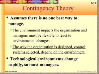 The Evolution of Management Theory Chapter 2 | PDF