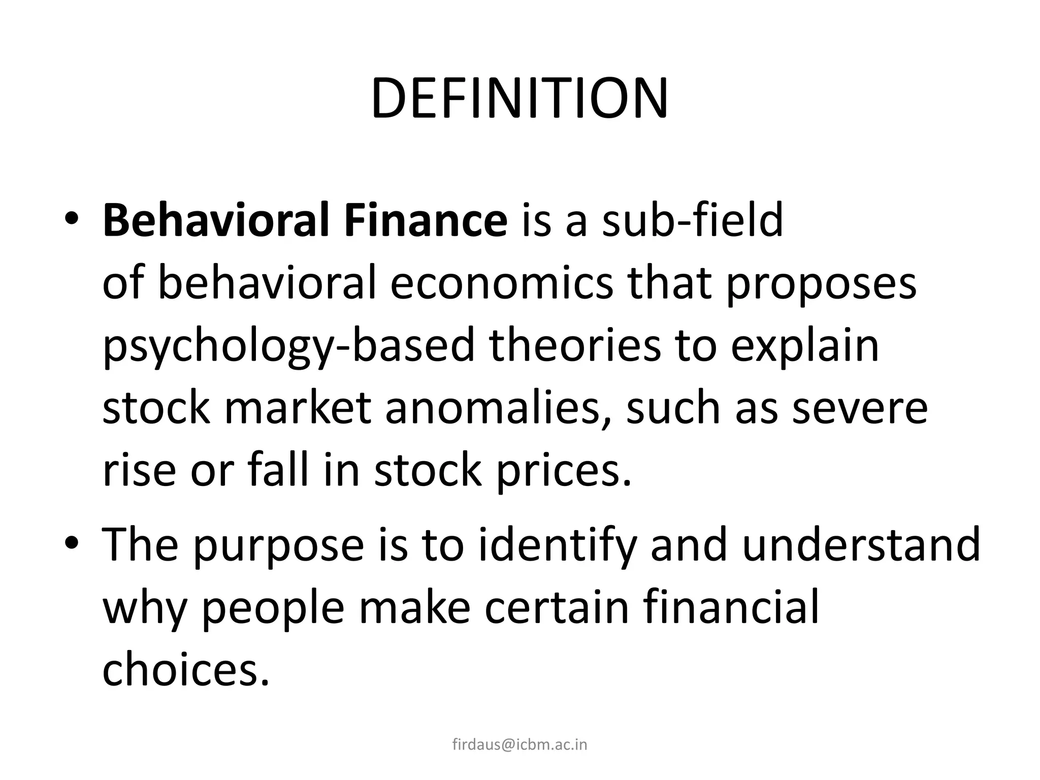 behavioural-finance-ppt