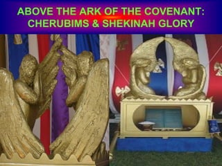 ABOVE THE ARK OF THE COVENANT:
CHERUBIMS & SHEKINAH GLORY
 