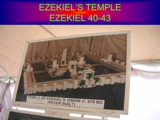 EZEKIEL’S TEMPLE
EZEKIEL 40-43
 