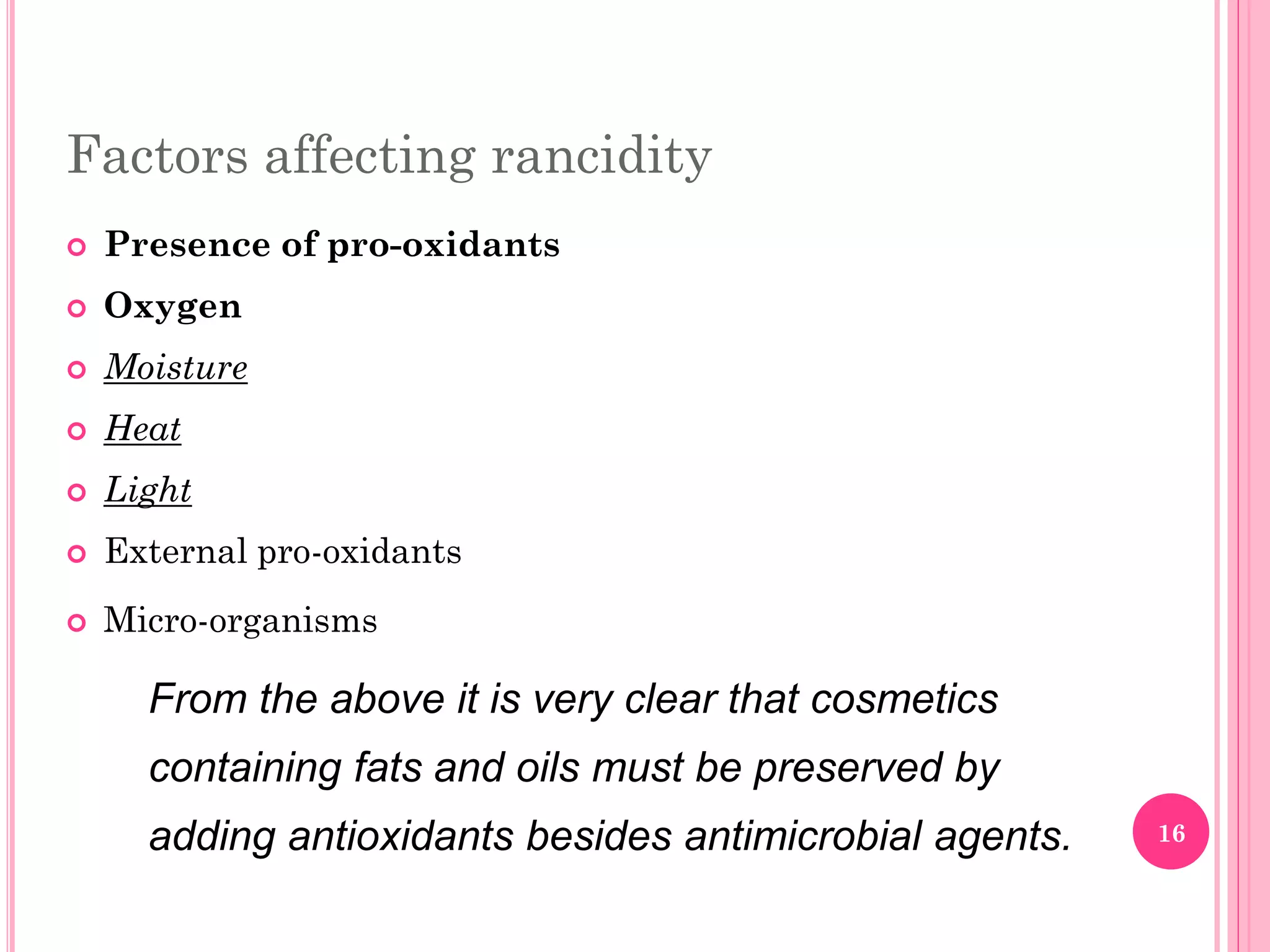 Preservatives & surfactants in cosmetics | PDF