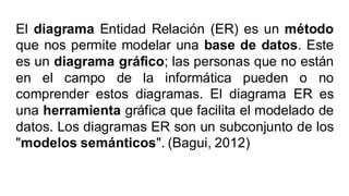 Modelado Er 2. Modelo ER - Relacional | PDF