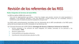 Redes Integradas de Servicios de Salud - RISS | PPTX