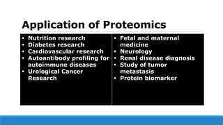 Genes, Genomics and Proteomics | PPTX