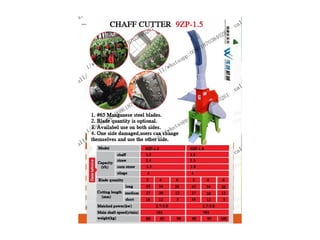 chaff cutter 1.5-1.8 t/h 
