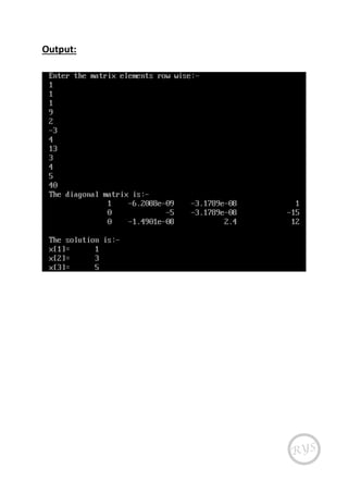 Output:
 