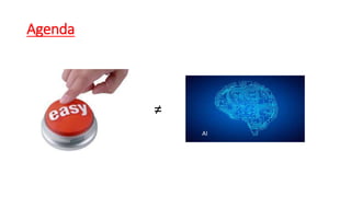 Agenda
≠
AI
 