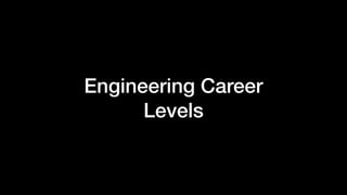 Engineering Career
Levels
 