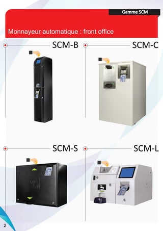 Monnayeurautomatique:frontoffice
GammeSCM
SCM-LSCM-S
SCM-CSCM-B
2
 