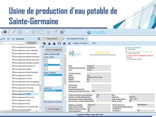 Base patrimoniale Vendée-eau
Usine de production d’eau potable de
Sainte-Germaine
 