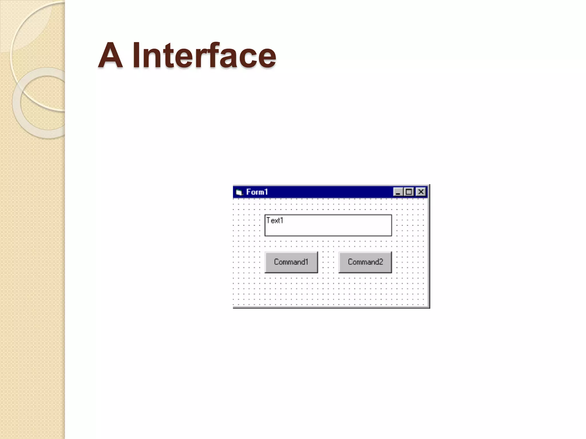 A Interface
 