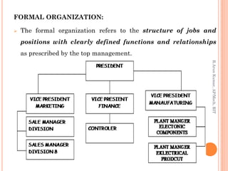formal and informal organization